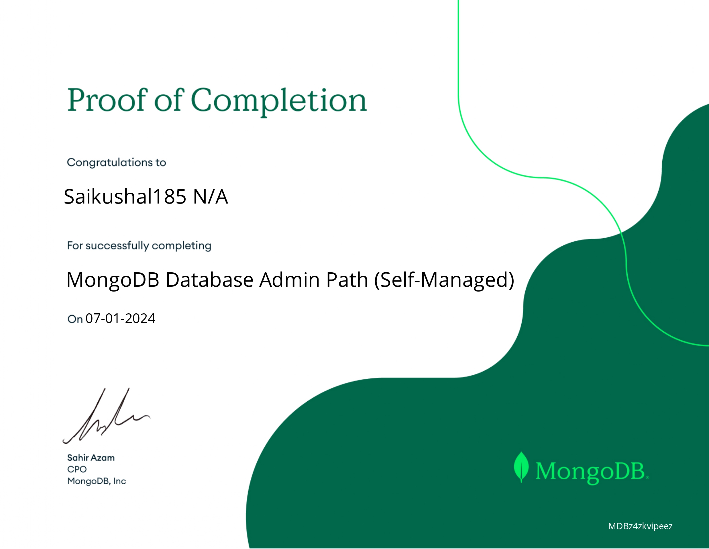 MongoDB Intermediate DBA
